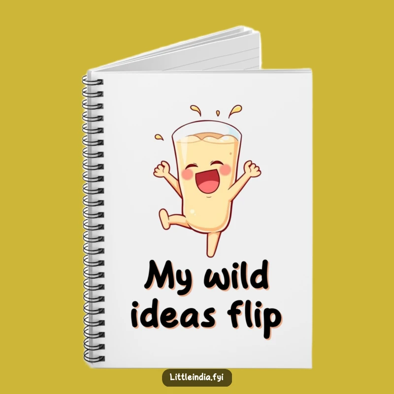 Funny Teh Tarik Notebook: Journal with Laughing Glass Somersault Cover - Creative Funny Gift!