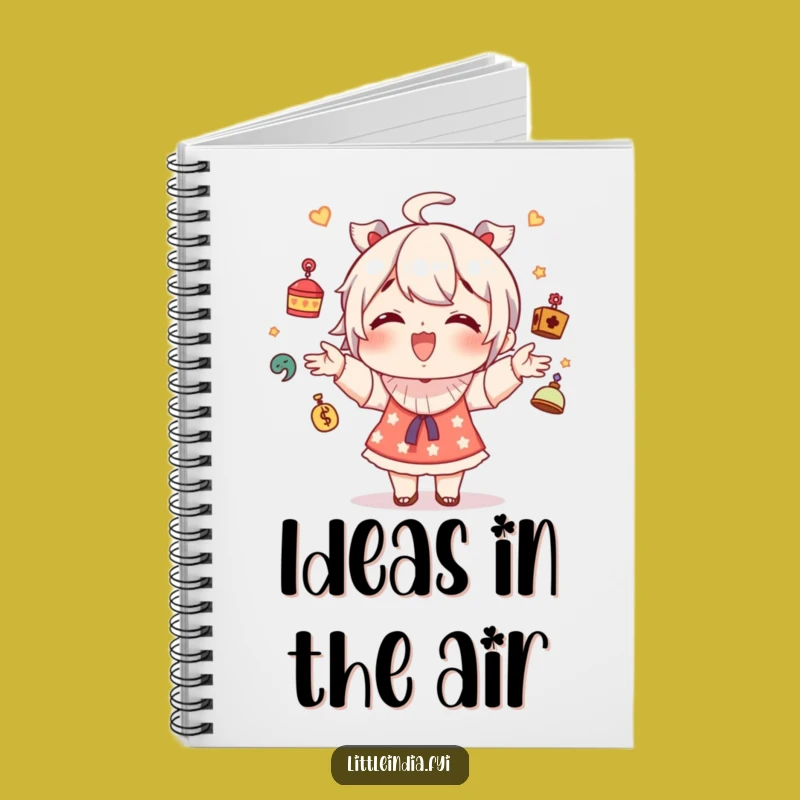 Funny Giggling Character Juggling Notebook - Ideas in Motion