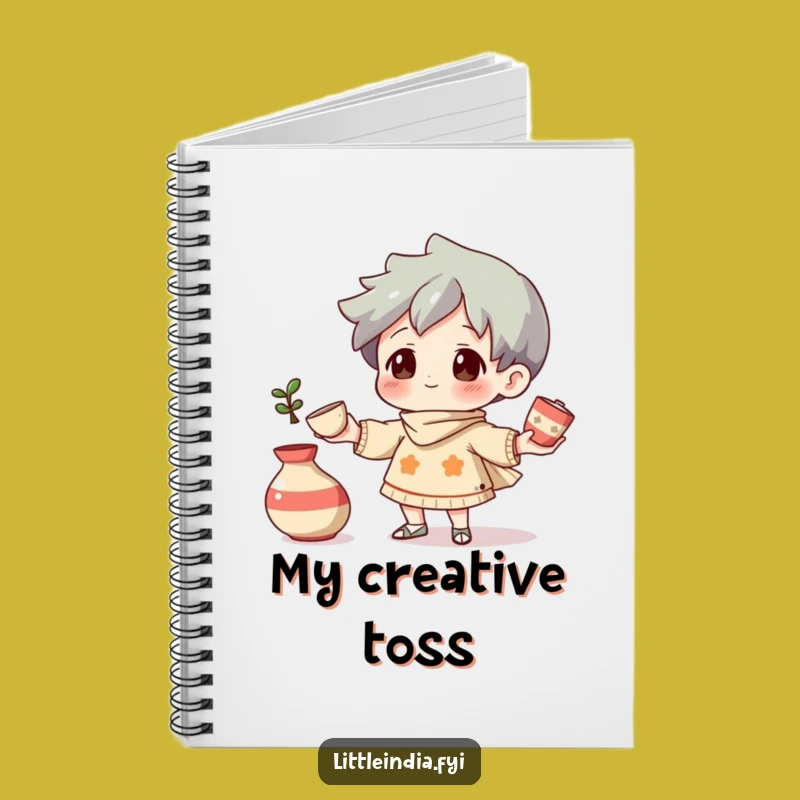 Funny Pottery Juggling Notebook: Capture ideas with artistic flair