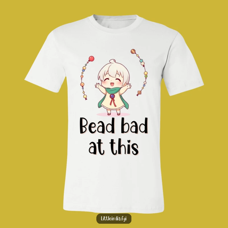 Funny Bead Juggling T-Shirt: Comical Character Tee Makes a Great Gift!