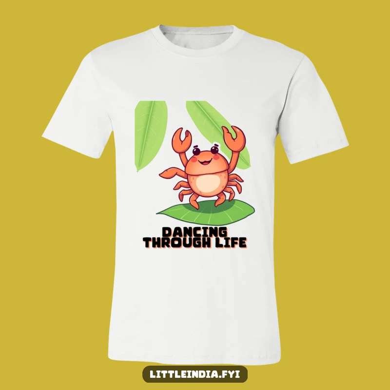 Funny Dancing Crab Banana Leaf T-Shirt - Wear the Joyful Vibe!