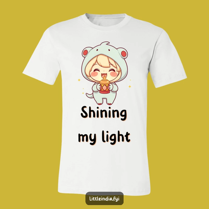 Funny Joyful Lamp T-Shirt: Warm Glow Design, Spread Happiness - Funny Gift!