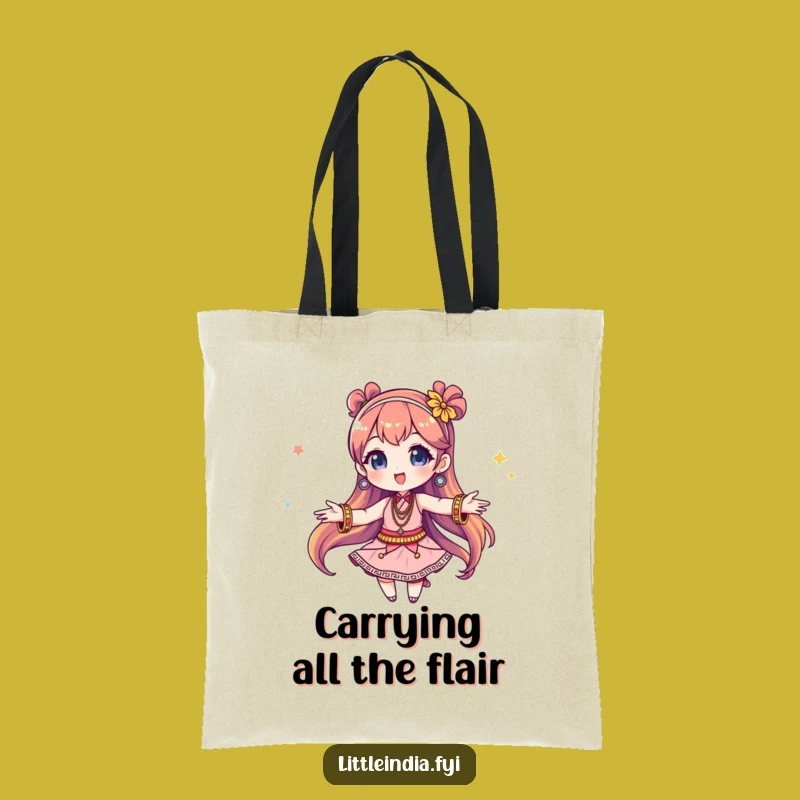 Funny Twirling Bangles Character Tote Bag: Carry Your Fun in Style