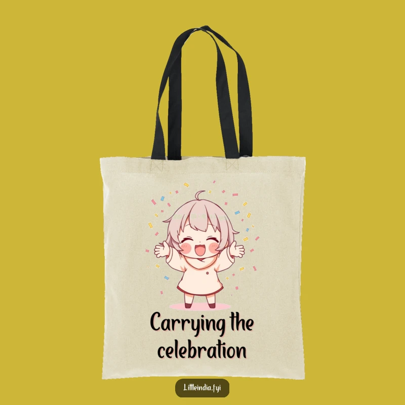 Funny Confetti Scattering Tote Bag: Carry Your Celebration!