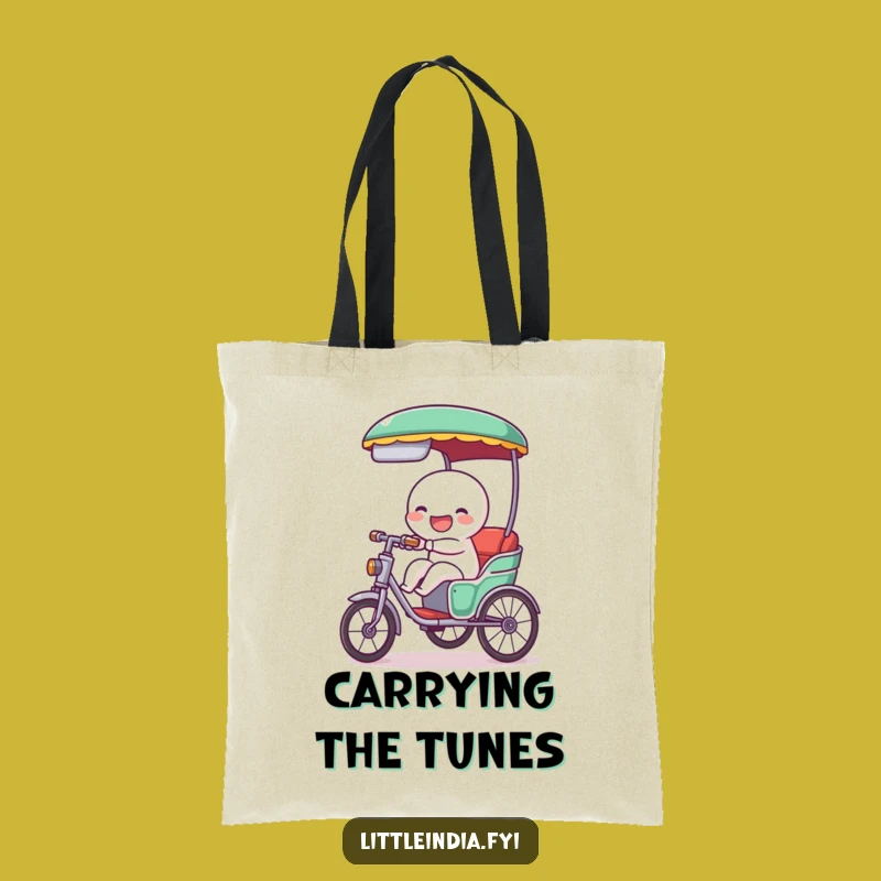 Funny Rickshaw Tooting Tote Bag: Carry Your Fun Wherever You Go