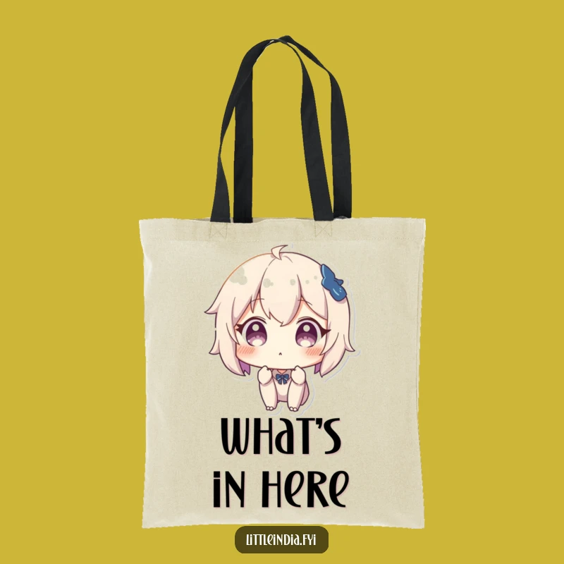 Funny Surprised Character Tote Bag: Carry Your Shock With This Funny Gift