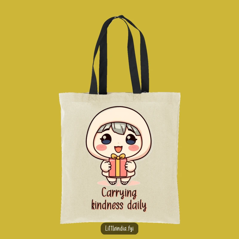 Funny Tote Bag: Cheerful Character's Gift Design for Everyday Fun