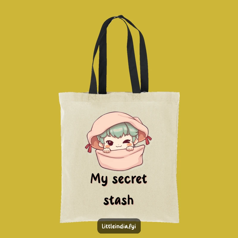 Funny Mischievous Character Tote Bag: Carry Your Secrets and Style Hilariously